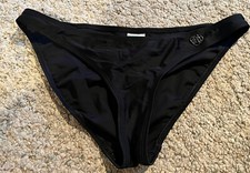 NWOT Body Glove Women's Basic Solid Fuller Coverage Bikini Bottom Black Size M