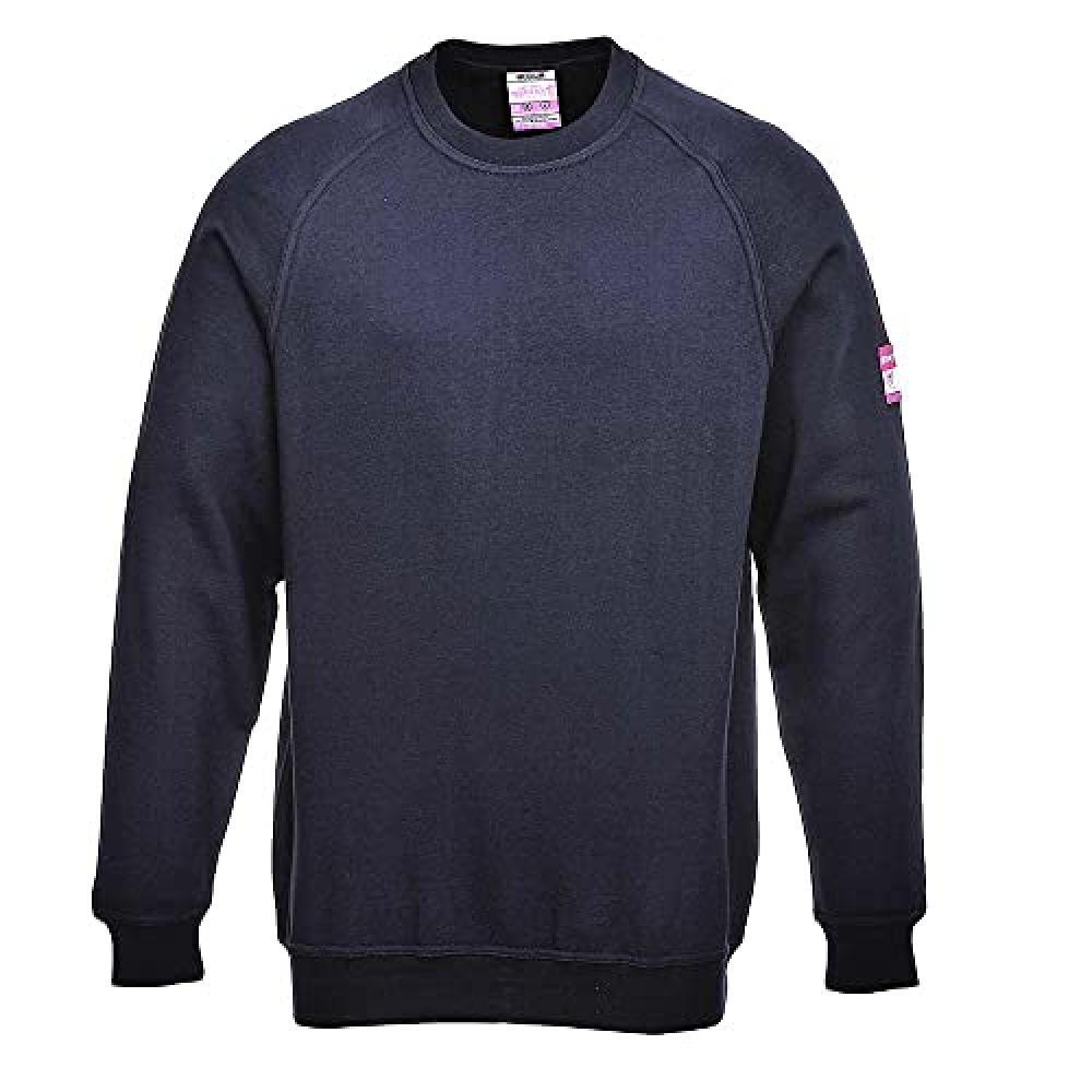 (TG. XXL) Portwest FR12 FR12NARXXL Felpa Maniche Lunghe Ignifuga Antistatica, XX