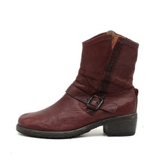 ROMIKA Damen 85188 Stiefel Bordeaux Leder Knöchelhoch Boots Stiefeletten EU 37