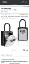Combination Lock Box Portable Door Knob Hang Key Safe Hanging Key Lock Box