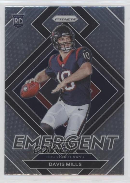 2021 Panini Prizm Emergent Davis Mills #E-18 Rookie RC 0r93