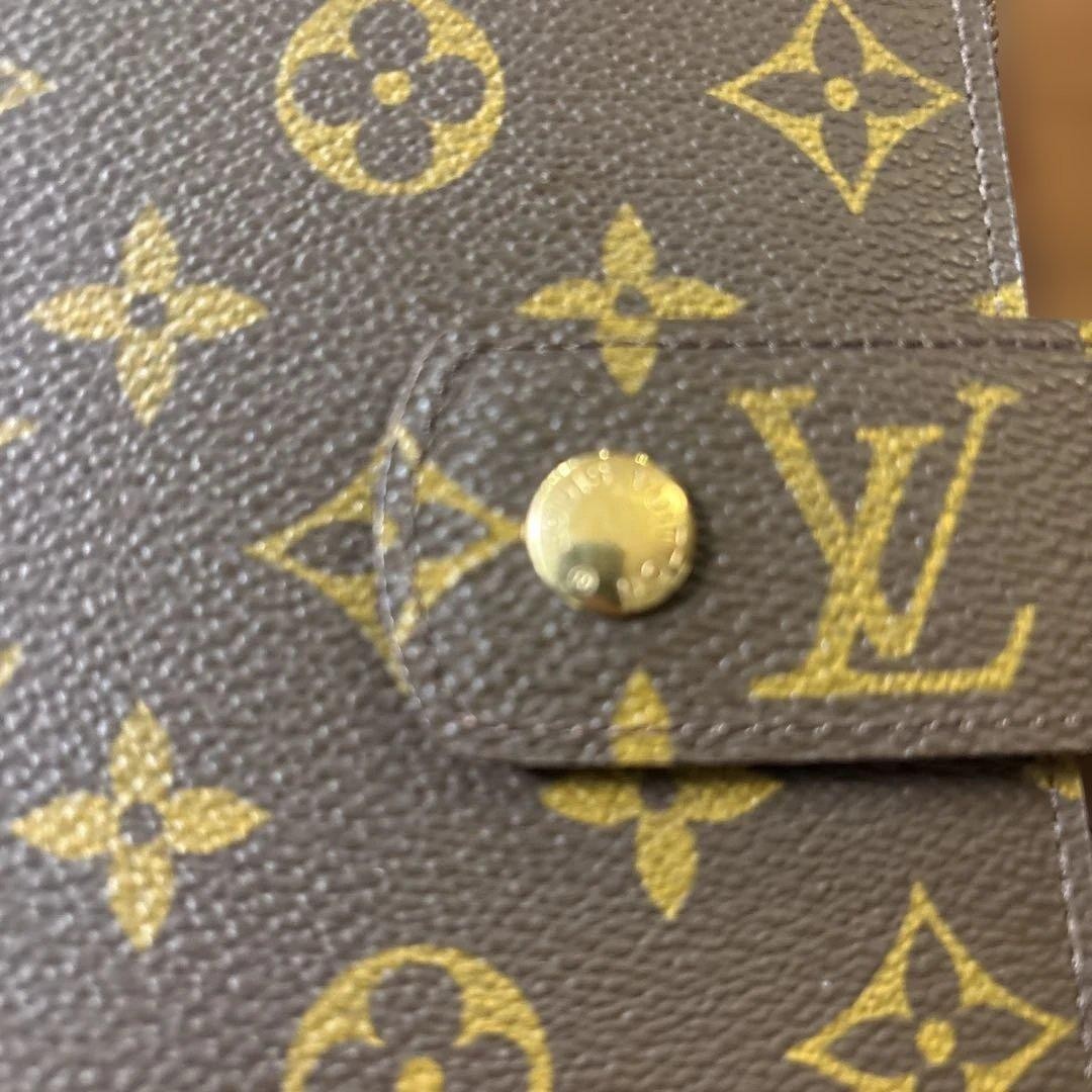 Louis Vuitton Leather Brown Monogram Agenda GM Notebook Day