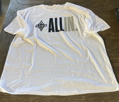 Las Vegas Aces WNBA  All In  Tshirt For Men Color White Size XL Brand New!