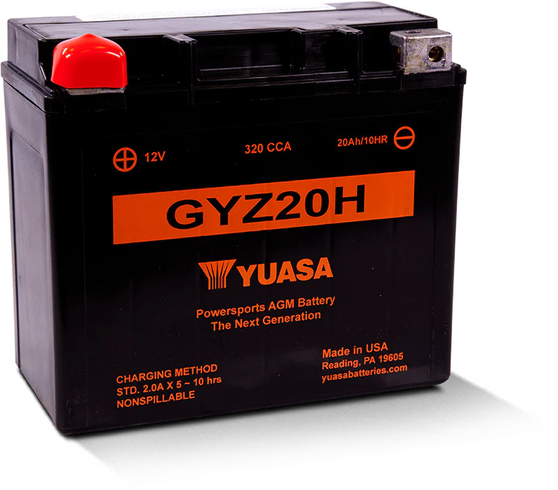 Batterie GYZ20H pour moto de route et grands voyages en road trip