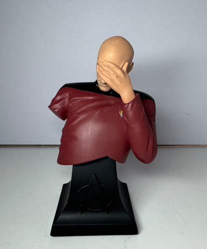 Picard Facepalm Bust Icon Heroes RARE Black VARIANT Prototype #24of ? READ/LEARN