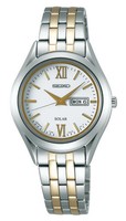 Seiko Selection STPX033 Solar White Dial Stainless Steel Ladies Watch