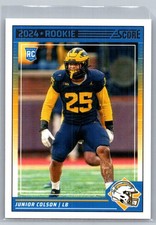 Junior Colson 359 2024 Score RC Rookie Los Angeles Chargers Card