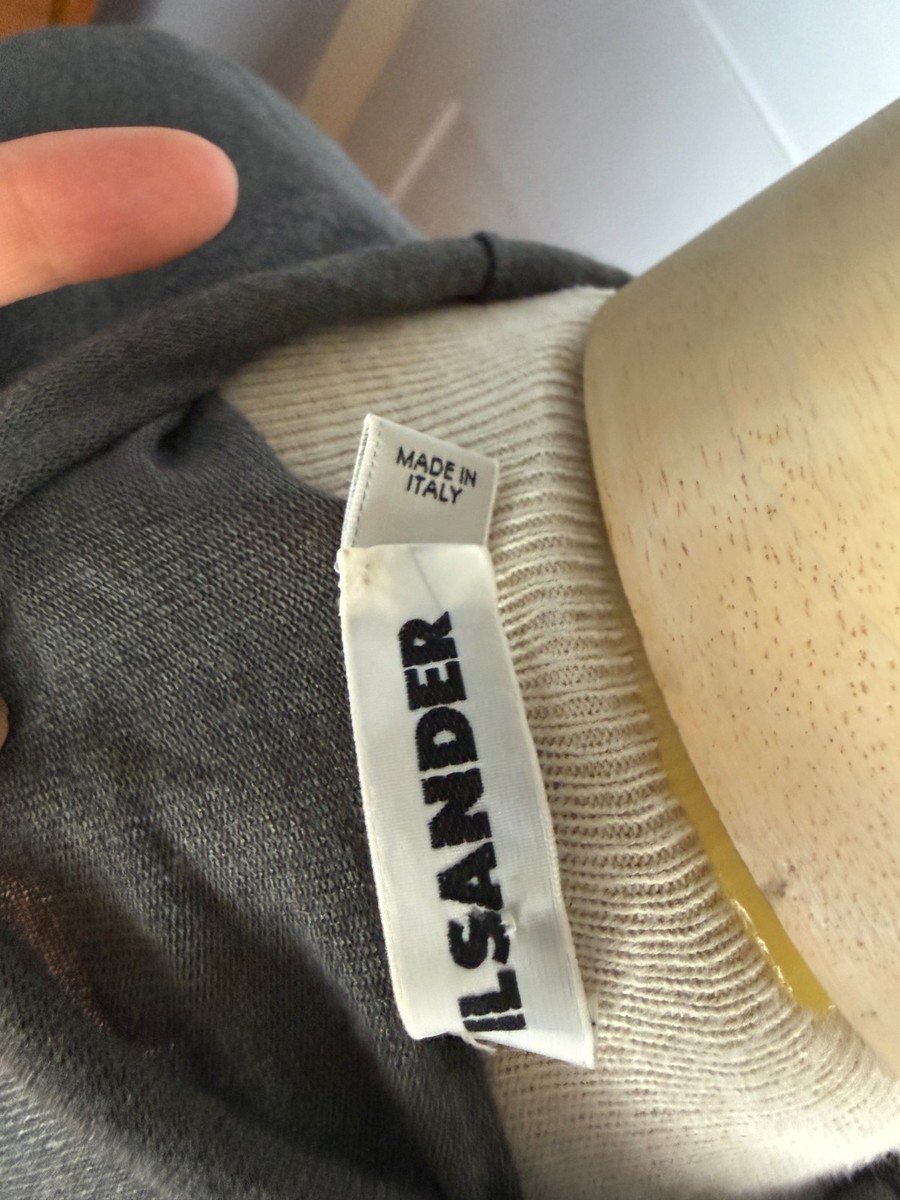 Jil Sander gray cashmere silk blend sweater, size FR 42, very good condition View 5