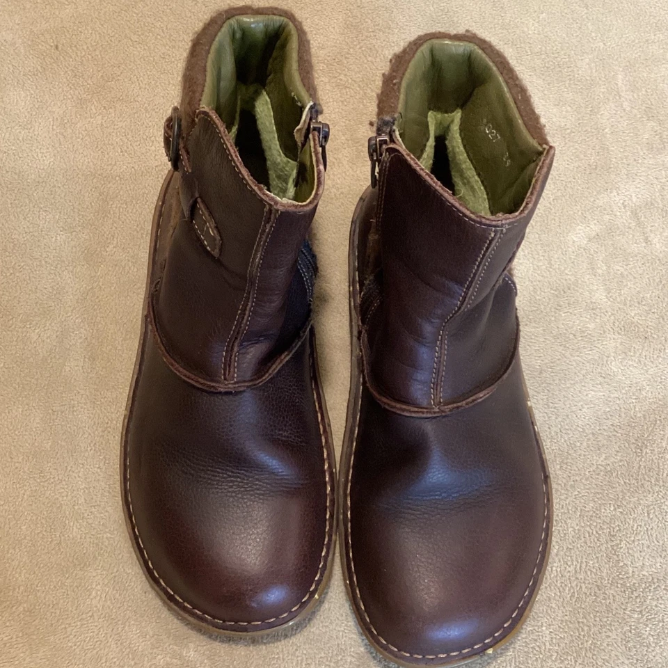 Botín El Naturalista con lana y cuero. Marrón Talla EU 39 Foto 2 de 4