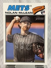 2026 Topps Heritage #150 Nolan McLean Rookie New York Mets RC
