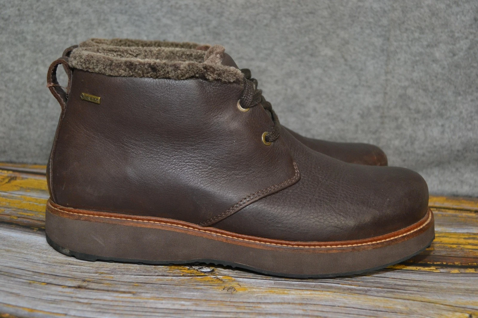 Samuel Hubbard Boots Mens 10.5 Brown Gore-Tex Winter's Day Shearling Lined $365+