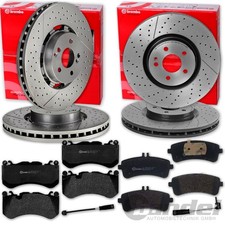 brembo BREMSSCHEIBEN + BEL&Auml;GE VORNE + HINTEN f&uuml;r MERCEDES C-KLASSE W205 AMG C 63