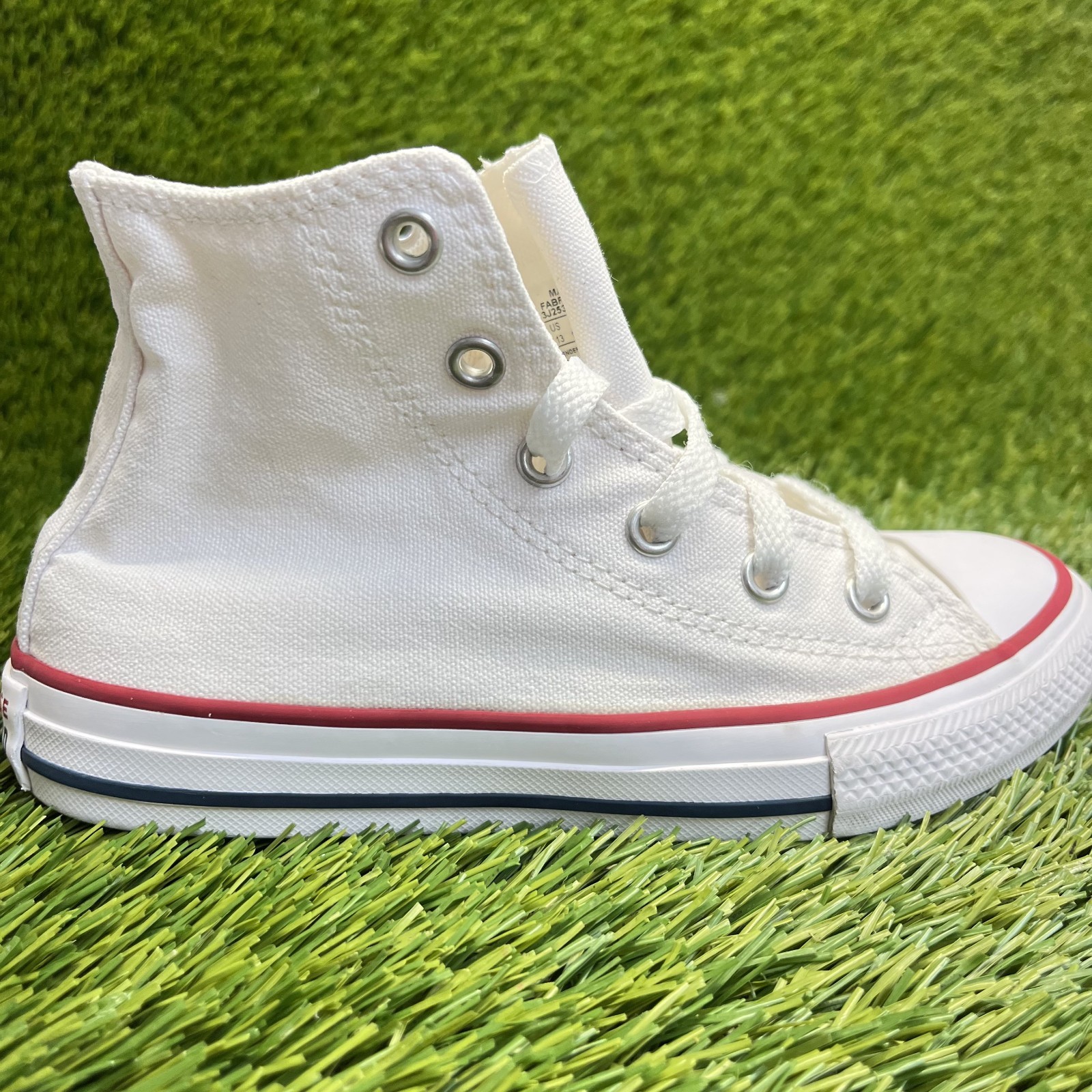 Converse Chuck Taylor All Star Hi Boys Size 13C White Athletic Shoes Sneakers