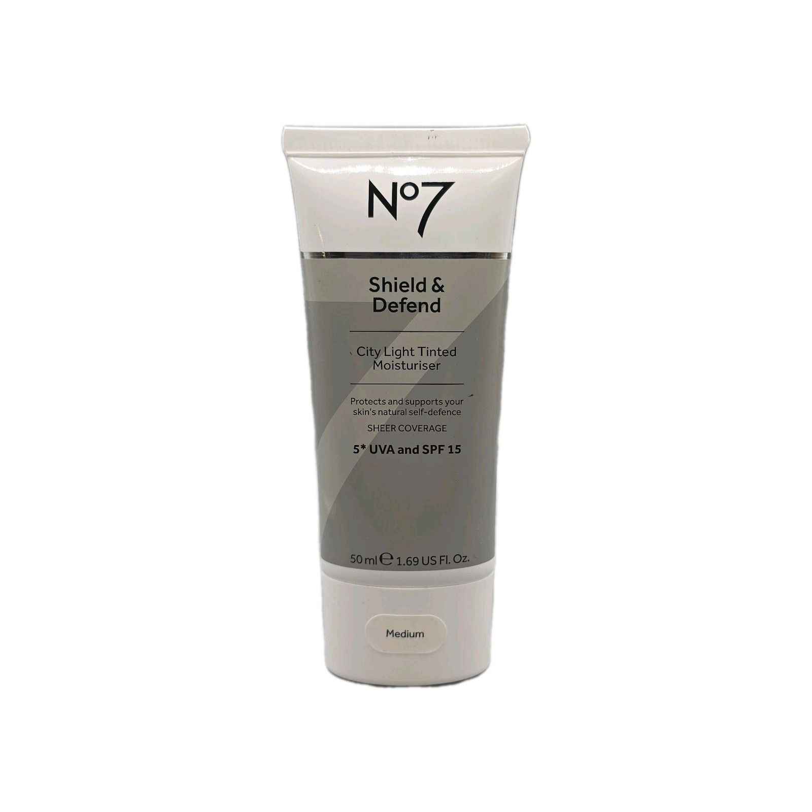 No7 Shield & Defend City Light Tinted Moisturiser SPF 15 50ml - SHADE MEDIUM