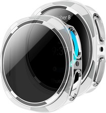 2 Pack Privacy Screen Protector Case for Samsung 44mm for Galaxy Watch 8 Clear