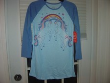 NEW Girls Wonder Nation Horse  Rainbow Long Sleeve Night Gown Size 6/6x