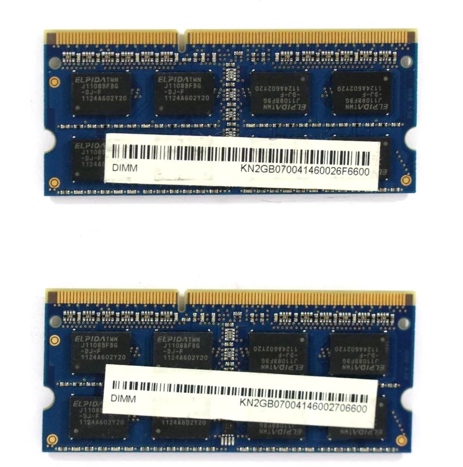 Kingston 2 x 4GB (8GB Kit) 2Rx8 PC3-10600S-9-10-F0 Laptop Memory - Image 2 of 2