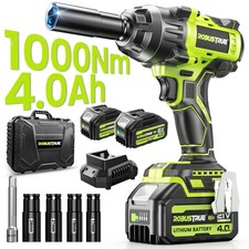 Cordless Impact Wrench 740ft-lbs 1000n.m Brushless 12 2x4.0ah For Car Truck