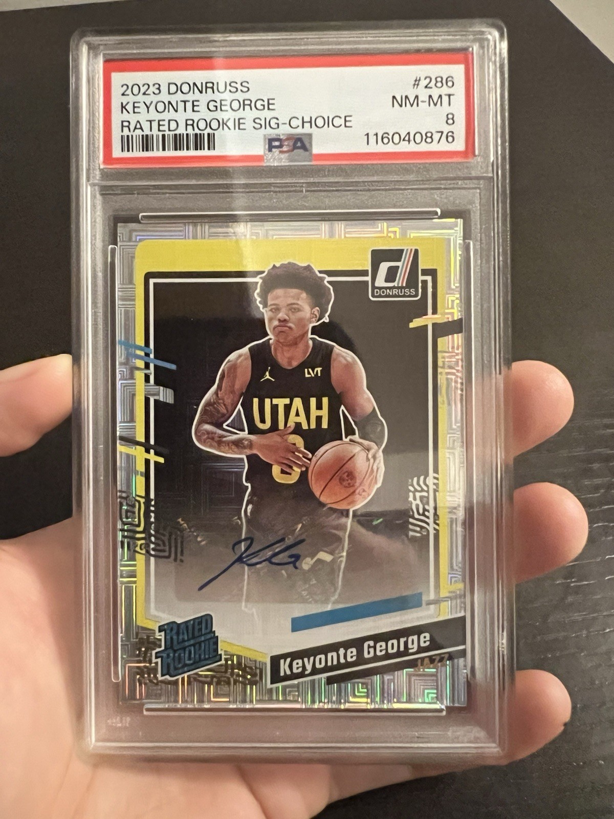 2023-24 Panini Donruss Optic Rated Rookie Signatures Keyonte George