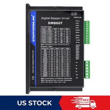 STEPPERONLINE Nema 34 Stepper Motor Driver 2.4-7.2A 18-80VAC or 36-110VDC DM860T