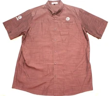 AT&T Employee Short Sleeve Work Button Front Uniform Shirt, Mens 2XL XXL