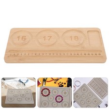 2 tavole per la creazione di gioielli: tavola per perline in legno, vassoi per