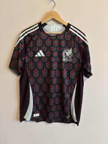 New Adidas Mexico 2024/25 Authentic IP6379 HEAT RDY Home Jersey Sz L $150