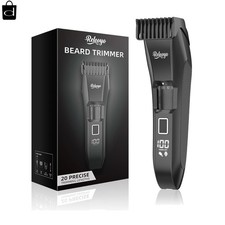 Beard Trimmer for Men Adjustable: Professional Cordless Trimmer with 20-Length D