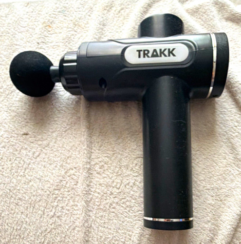 TRAKK Cordless Handheld Percussion Massage Gun Full Body Massager, Black