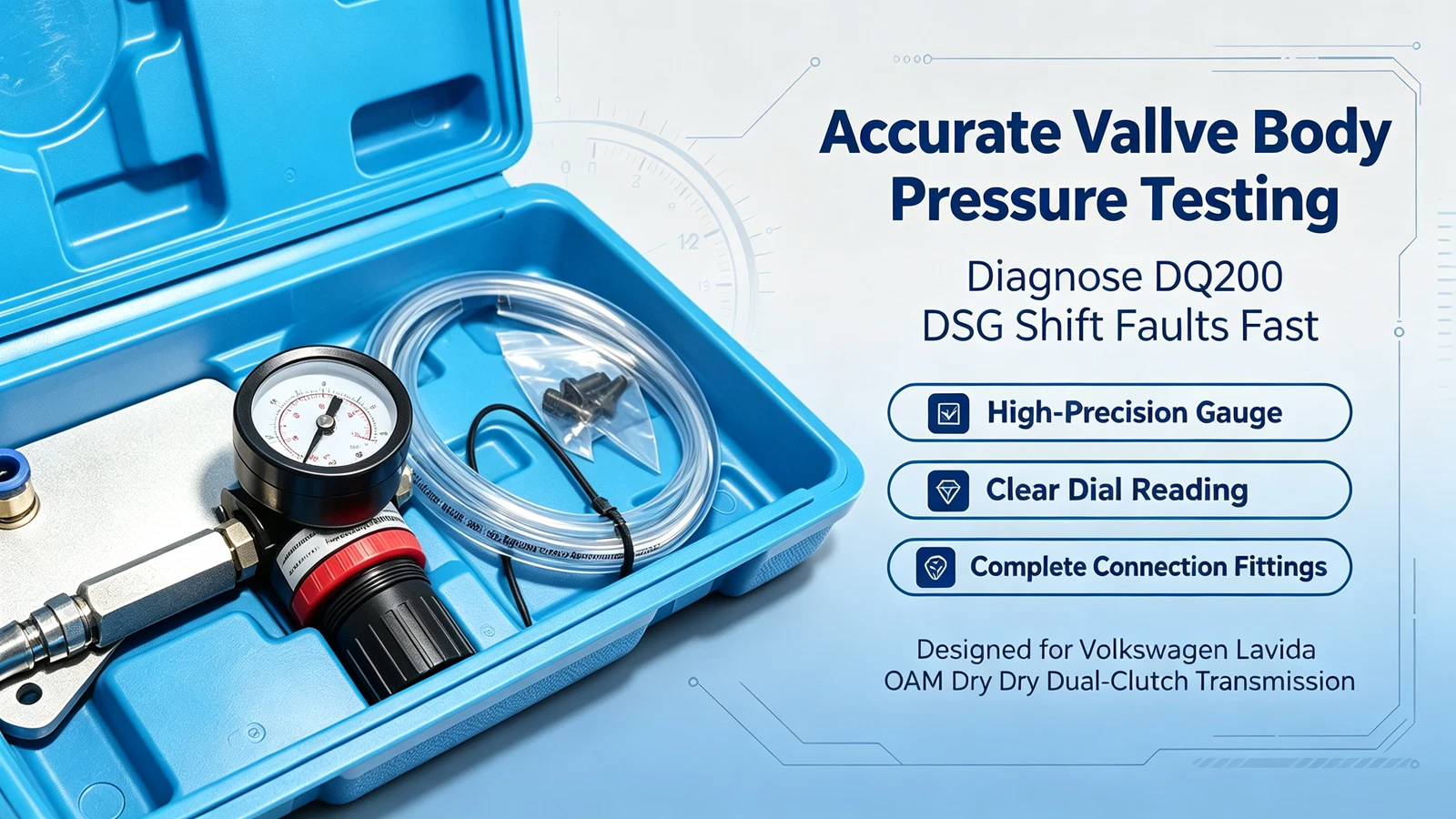 DQ200 OAM Dry DSG Valve Body Pressure Test Tool For VW Lavida Dry Dual‑Clutch - Picture 8 of 9
