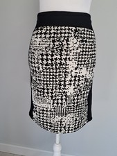 MNG Mango Sz M/8/10 Pencil Skirt Womens Straight Knee Length Stretch Office