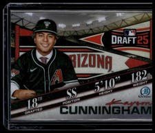 KAYSON CUNNINGHAM 2025 Bowman Draft Bowman Draft Night #BDN-2