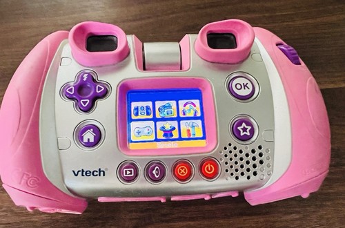 VTech pinke KidiZoom Kinderkamera mit Lernfunktionen und Kameratasche - Bild 2 von 4