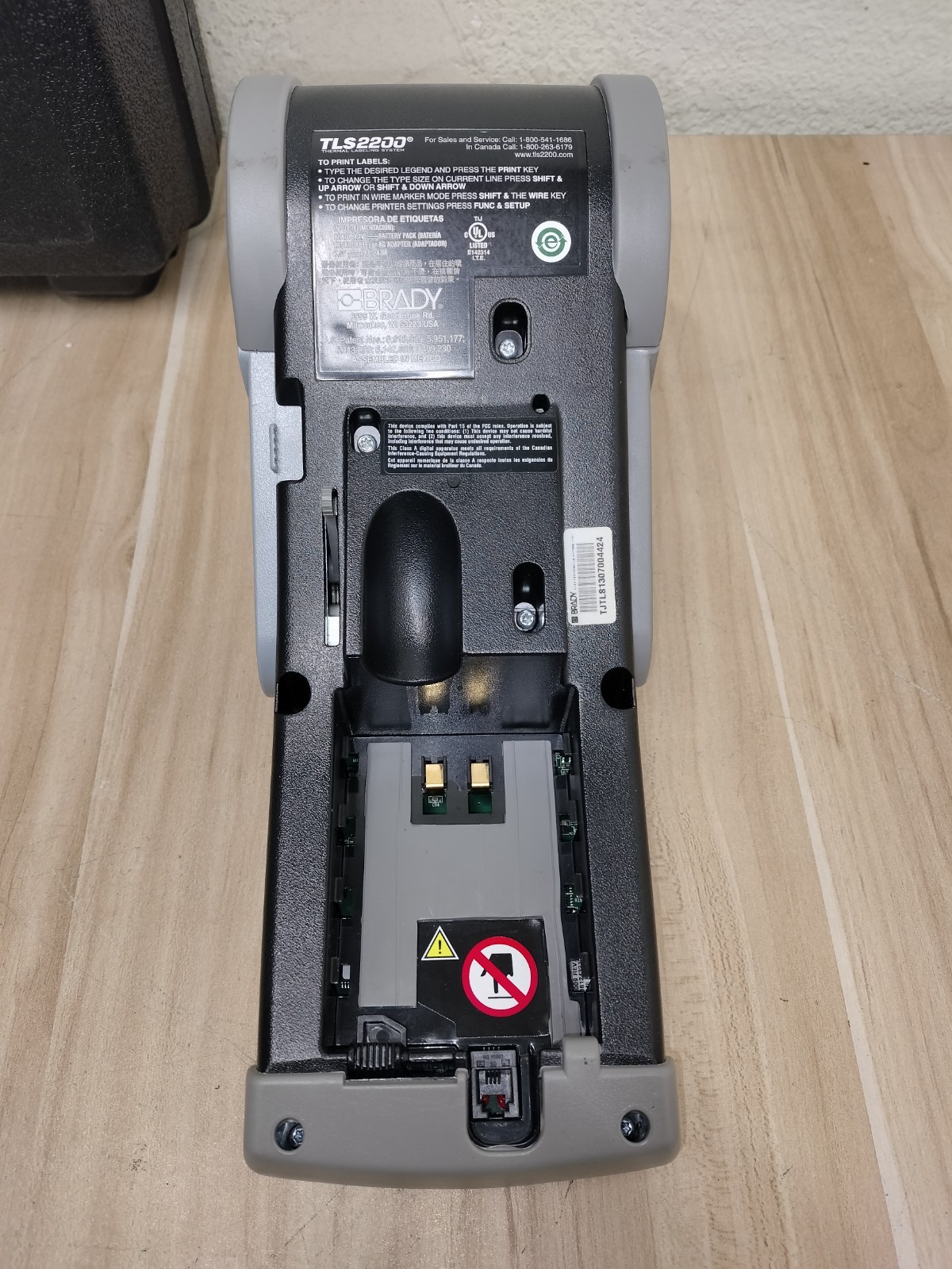 Brady HandiMark TLS2200 Thermal Label Printer Case Batt Cord