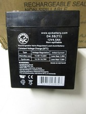 AJC BATTERY 12V 4.5Ah NON-SPILLABLE RECHARGEABLE VALVE REGULATED LEAD-ACID D4.5S