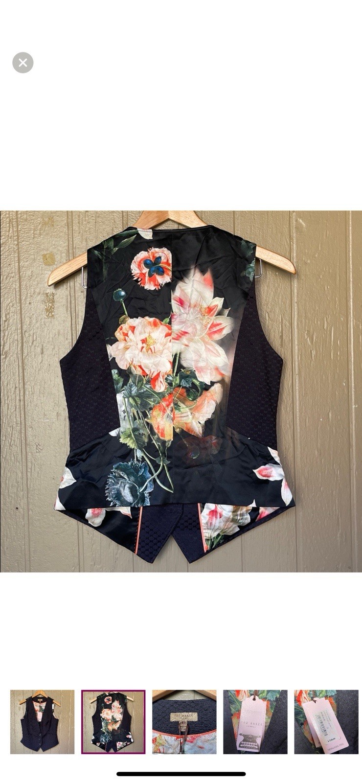 Ted Baker Textured Vest In Diamond Jaqcuard Waistcoat Size 3 image 2