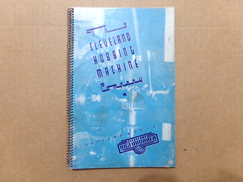 CLEVELAND HOBBING MACHINE HC BOOKLET,MODELS 130,135,140,145,INFO