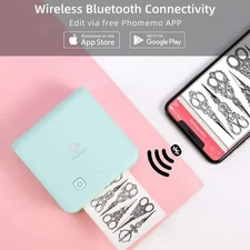 Mini Thermal Printer Pocket Photo Printer Wireless Bluetooth Portable Printing