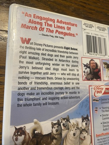 Eight Below (DVD, 2006) Paul Walker Huskys Frank Marshall Adventure Jason Biggs - Picture 4 of 9