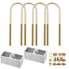Universal Leaf Spring Lowering Block Kit, 2-1/2" Wide, 5" Long, Zinc 2 Inch
