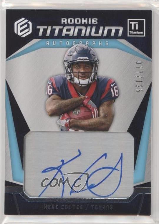 Keke Coutee Panini Elements Rookie Titanium Autographs #19 Silver