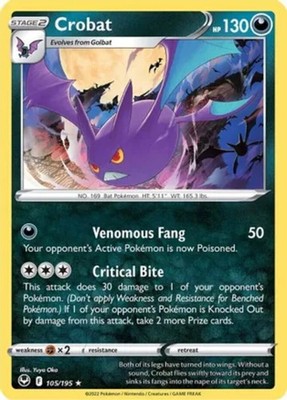 Crobat - 105/195 - Holo Rare - Near Mint