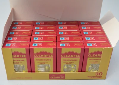 CLEARFEE Zigarettenfilter 600 Stück Filter Nikotinfilter Zigarettenspitze 20x30