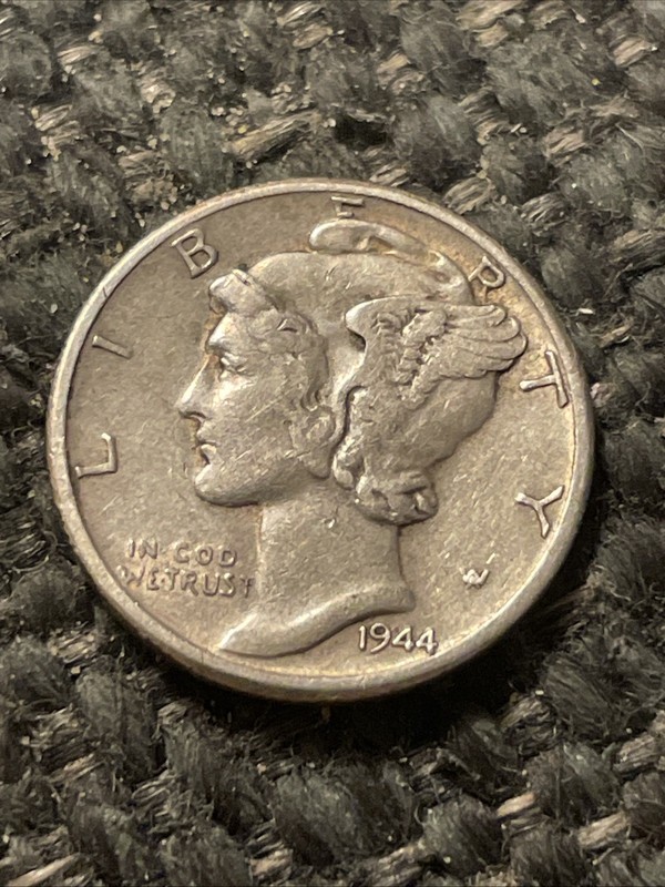 1944-D Mercury Silver Dime .