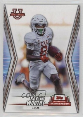 2023 Topps International Trading Card Day Football Base Xavier Worthy 0j36