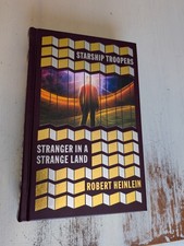 Starship Troopers + Stranger in a Strange Land - Robert Heinlein - Leather VG+