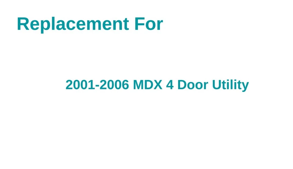 Vidrio de ventana de cuarto izquierdo/conductor privacidad sin calefacción para Acura MDX 2001-2006 Foto 3 de 3