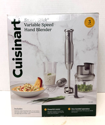 Cuisinart HB-400PC Smart Stick Variable Speed Hand Blender Complete Set Tested