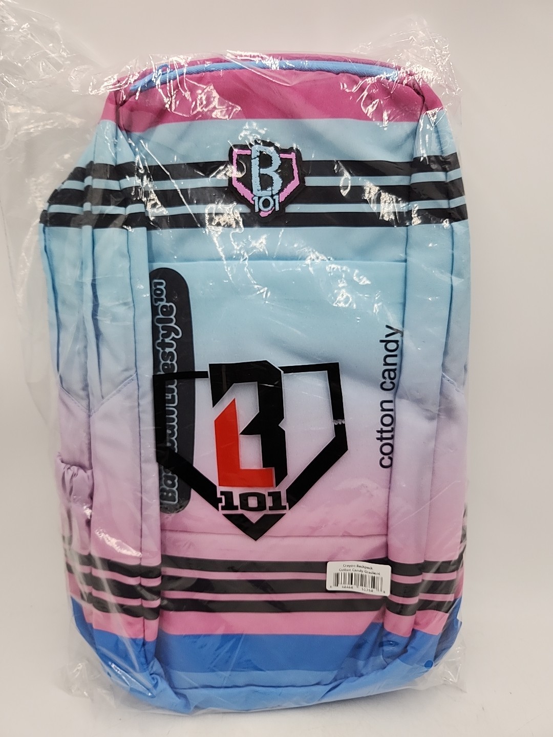 NEW Baseball Lifestyle 101 Crayon Backpack Cotton. Candy Gradient