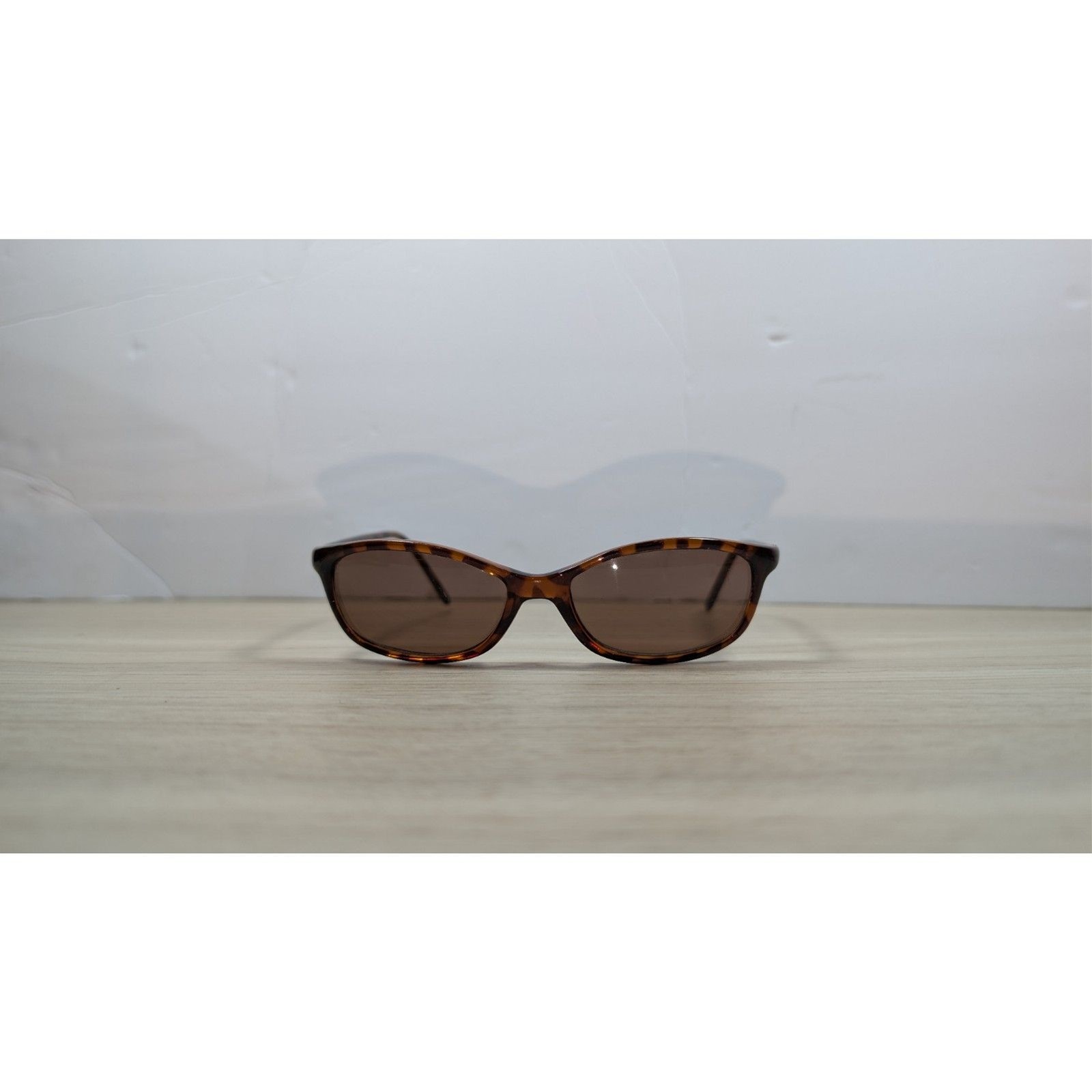 Tortoiseshell Rectangular Sunglasses Brown Lens S… - image 1